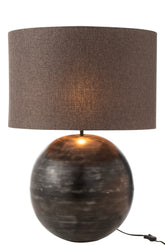 Lamp Schaal Metaal Zwart L (55.5X55.5X78Cm) - (45929)